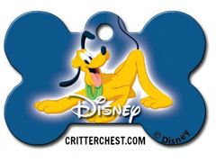 Large Blue Disney Pluto Bone Tag