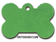 Large Light Green Bone Tag